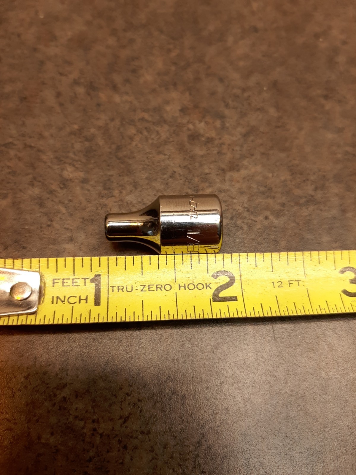 Snap-On tm04 1/8″ 1/4″ drive sae shallow 6 point chrome socket