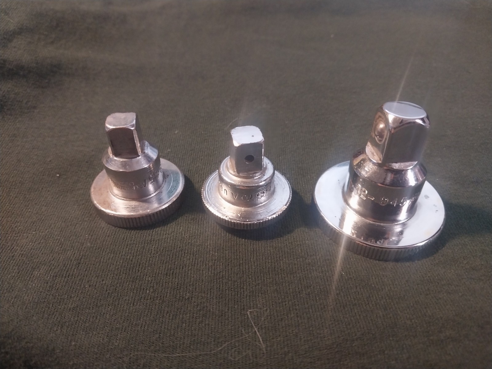 THREE Snap-on FRS70A Armstrong 12-945 11-945 Thumb Spinner Adapter 3/8″ 1/2″