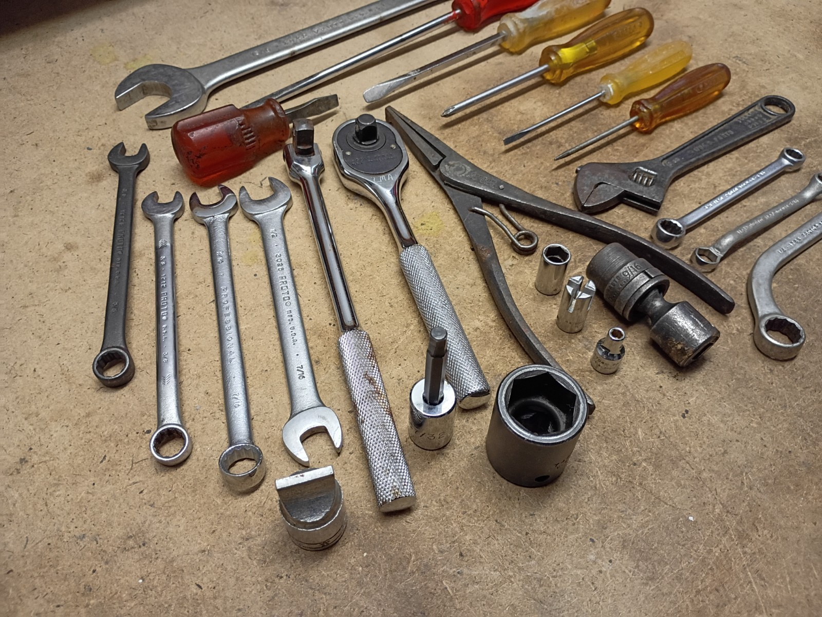 MIX LOT OF 25 PROTO TOOLS.