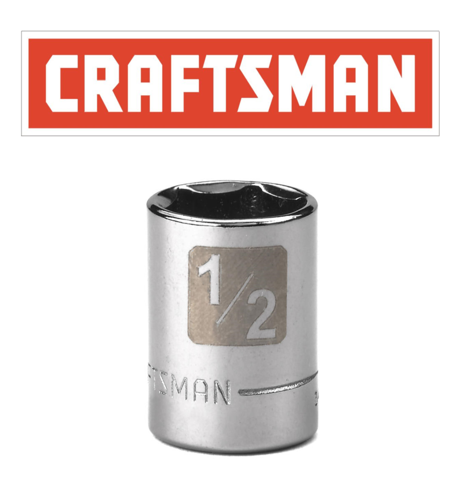 Craftsman Easy Read Socket 1/4″ Drive Shallow Metric or Inch Choose Size