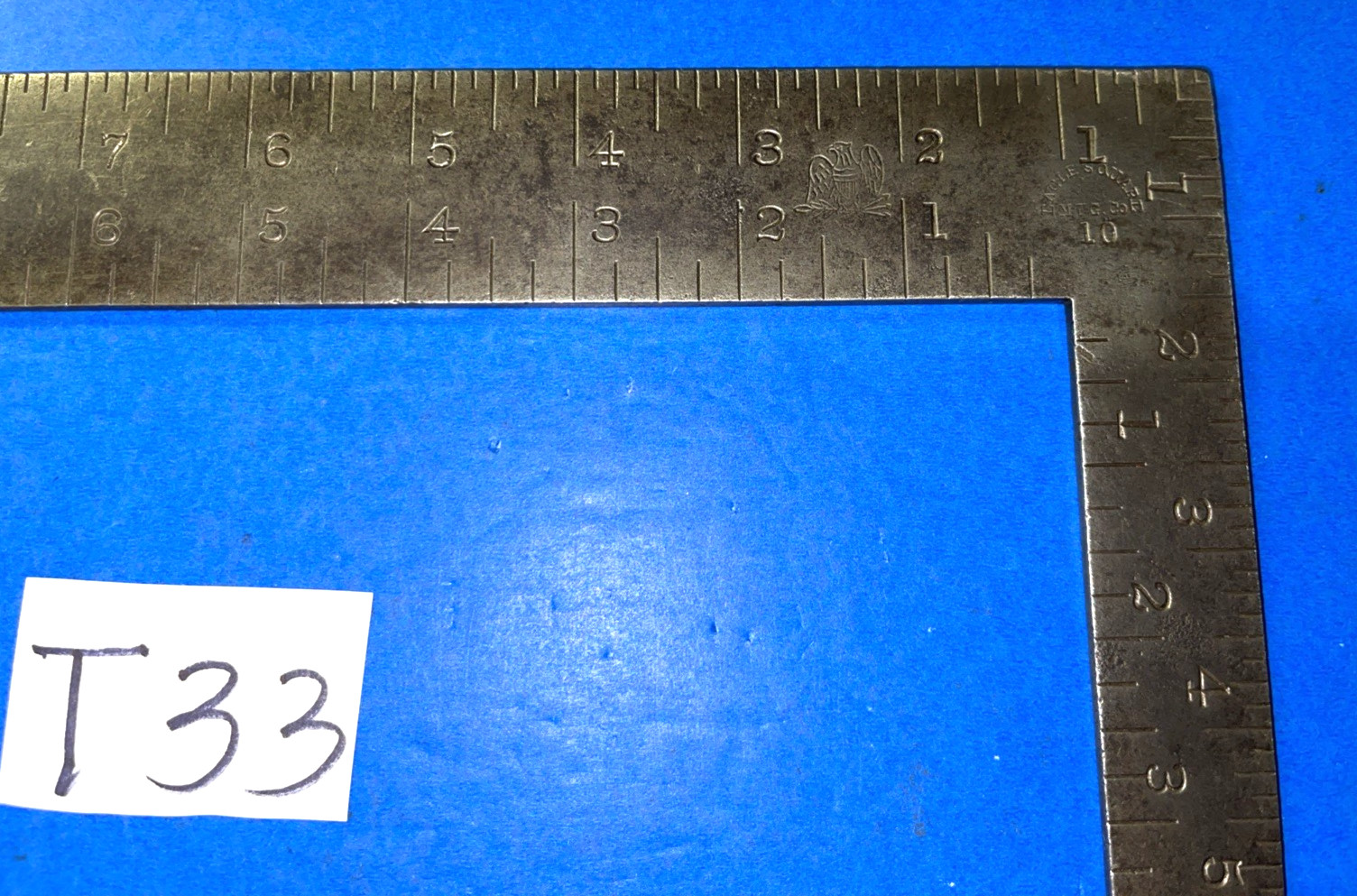 EAGLE SQUARE MFG. CO VINTAGE STEEL LAYOUT SQUARE 8″ – 12″ FREE SHIP IN US