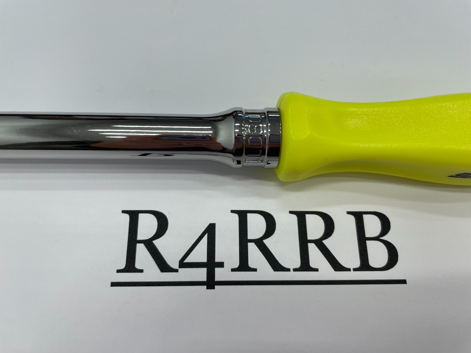 Snap-on Tools NEW HI-VIZ 3/8″ Drive Hard Grip Extra-Long Fixed Ratchet FHLLD80HV