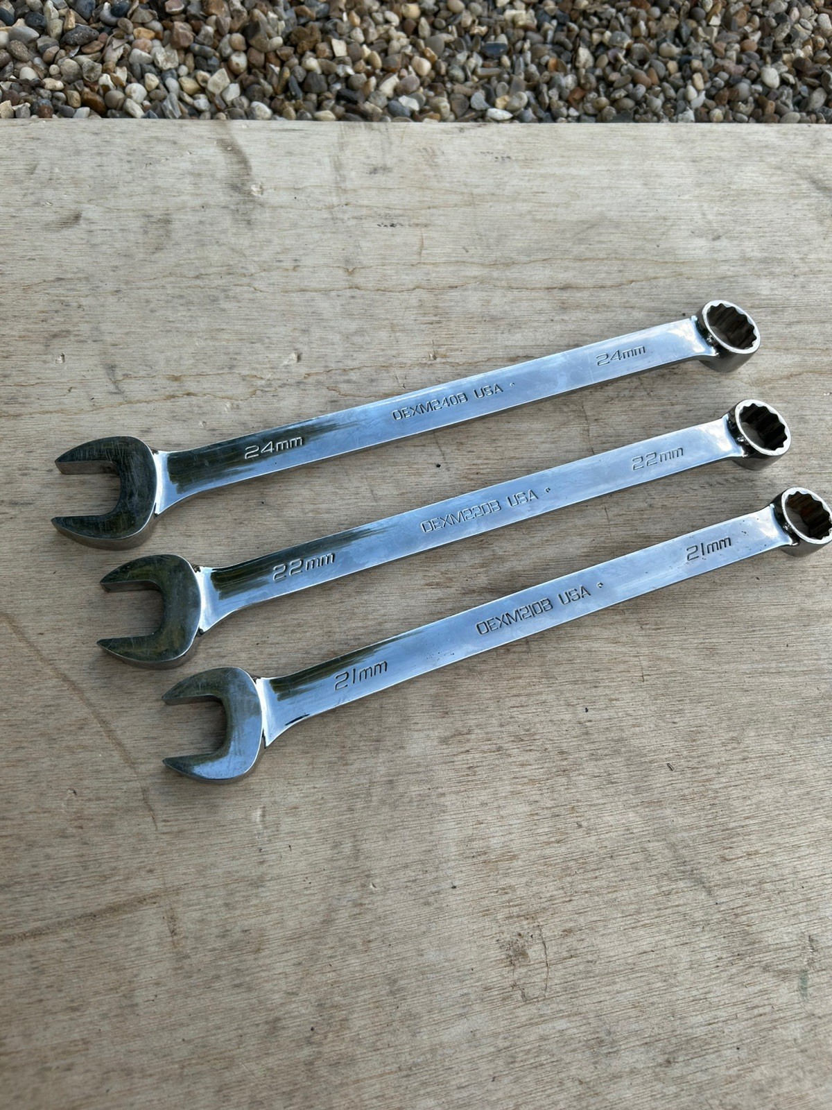 Snap On Tools USA 21, 22, 24mm Combination Spanner