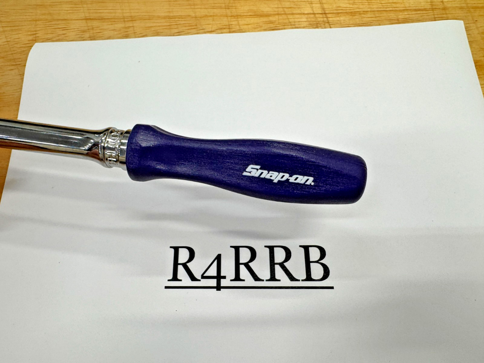 Snap-on Tools USA DARK PURPLE 3/8″ Drive Hard Grip Extra Long Ratchet FHLLD80DP