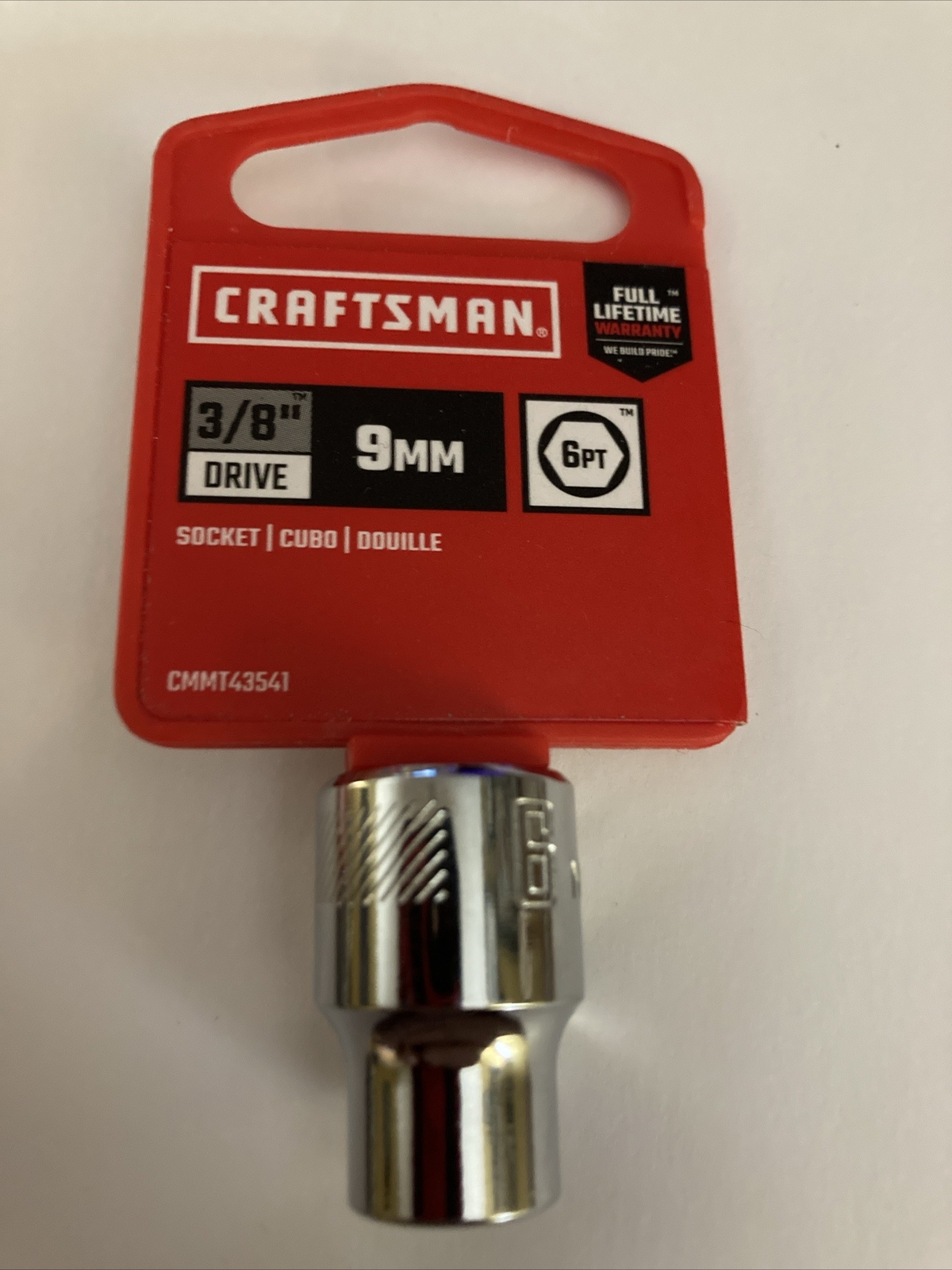 Craftsman Tools 9mm Shorty CMMT43541 / 12mm Deep CMMT44409 Chrome Sockets New