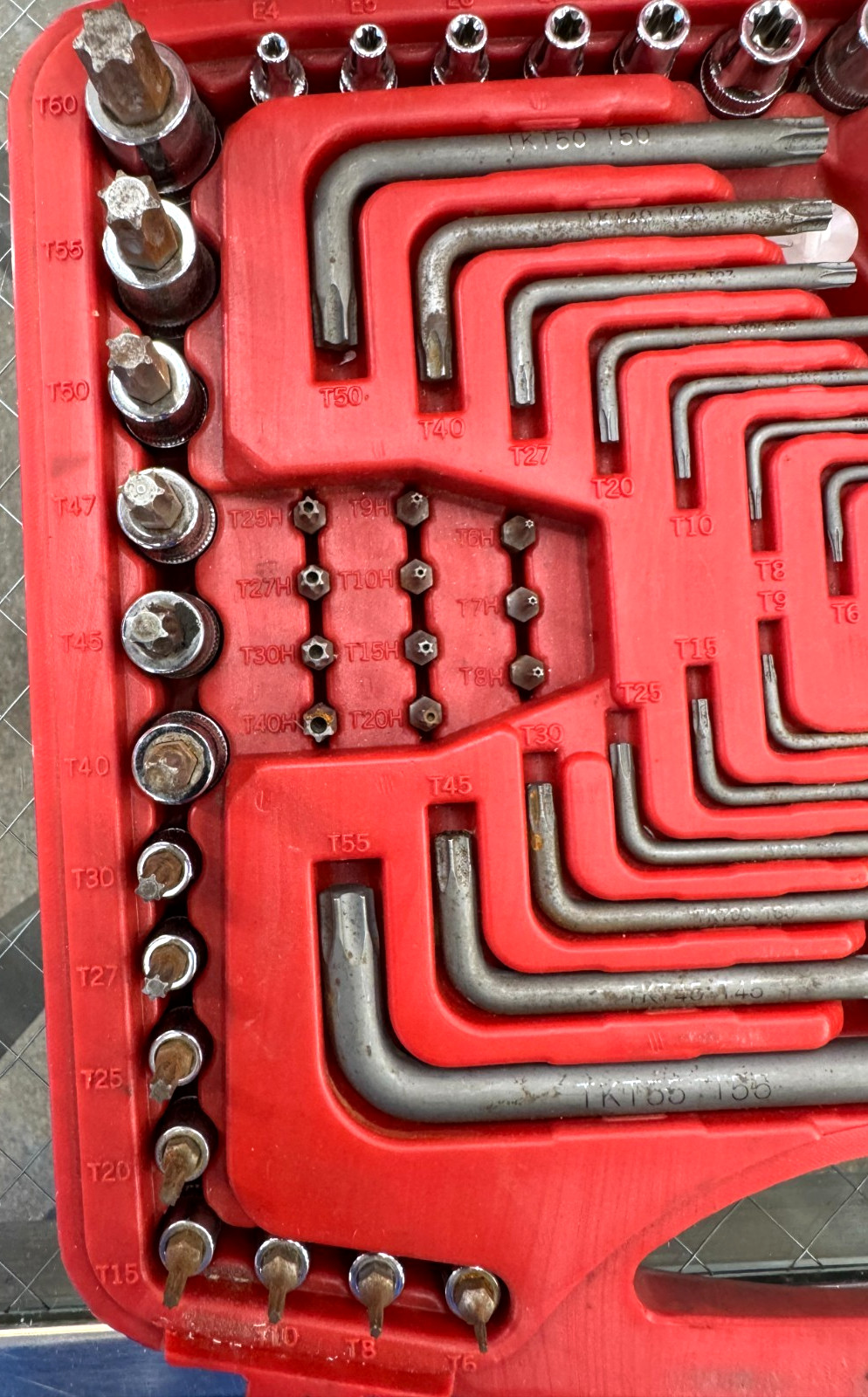 Mac Tools 62pc Torx Star Socket Driver And Wrench Set Model #SMXT62B