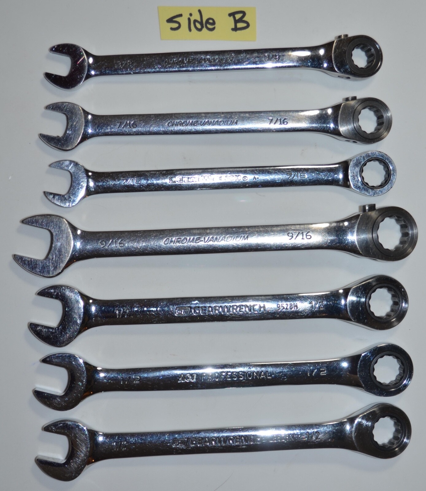 Combination Ratchet Wrenches 7 Pre-owned