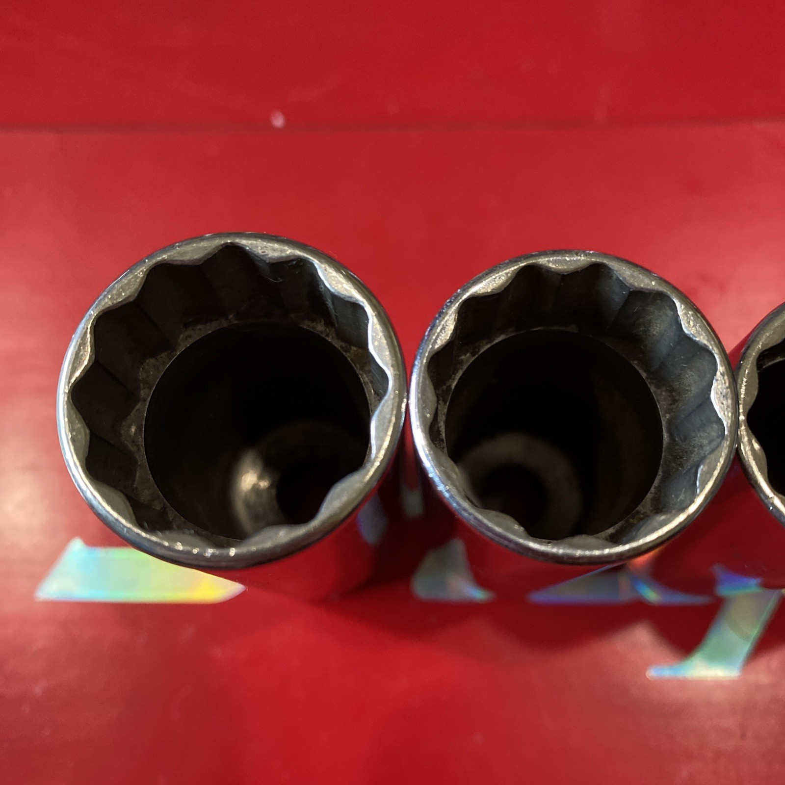 SNAP ON 7 SOCKETS 3/8″ DR SF141-SF281 Missing SF181 12 Point SAE Deep Socket Set