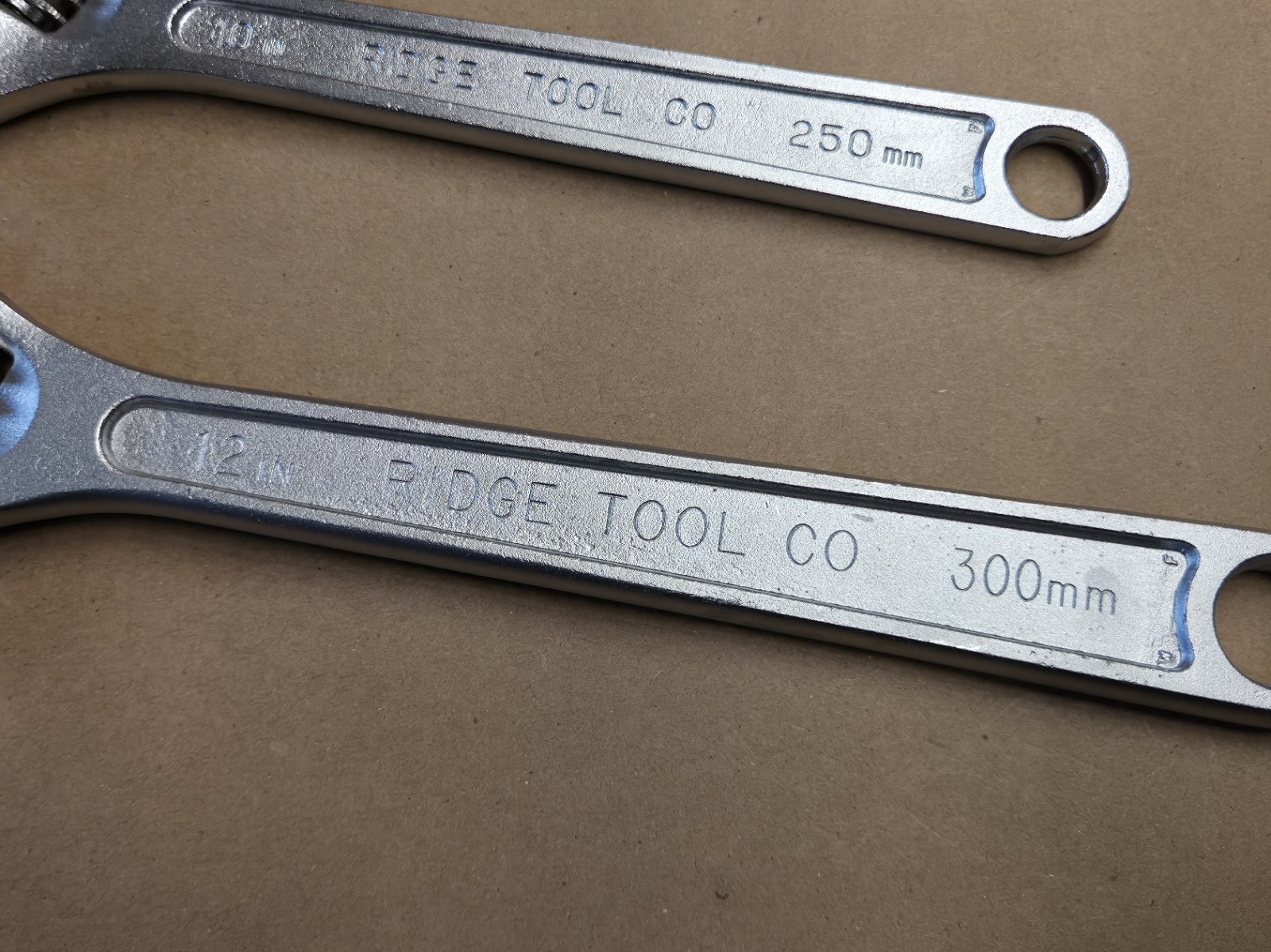 NOS USA Ridge Tool Co Ridgid 3 Pc Adjustable Wrench Set 8″ 10″ 12″ 708 710 712