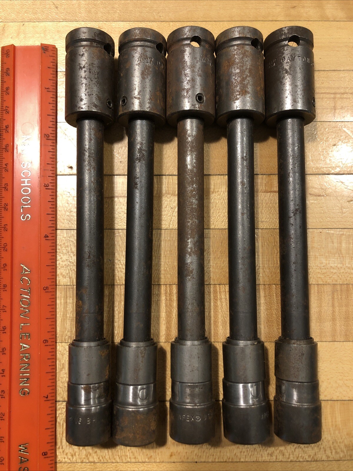 1 USED Dayton Apex 9/16″ Extension Swivel Short Socket 1/2″ Drive 6 Pt (5 Avail)