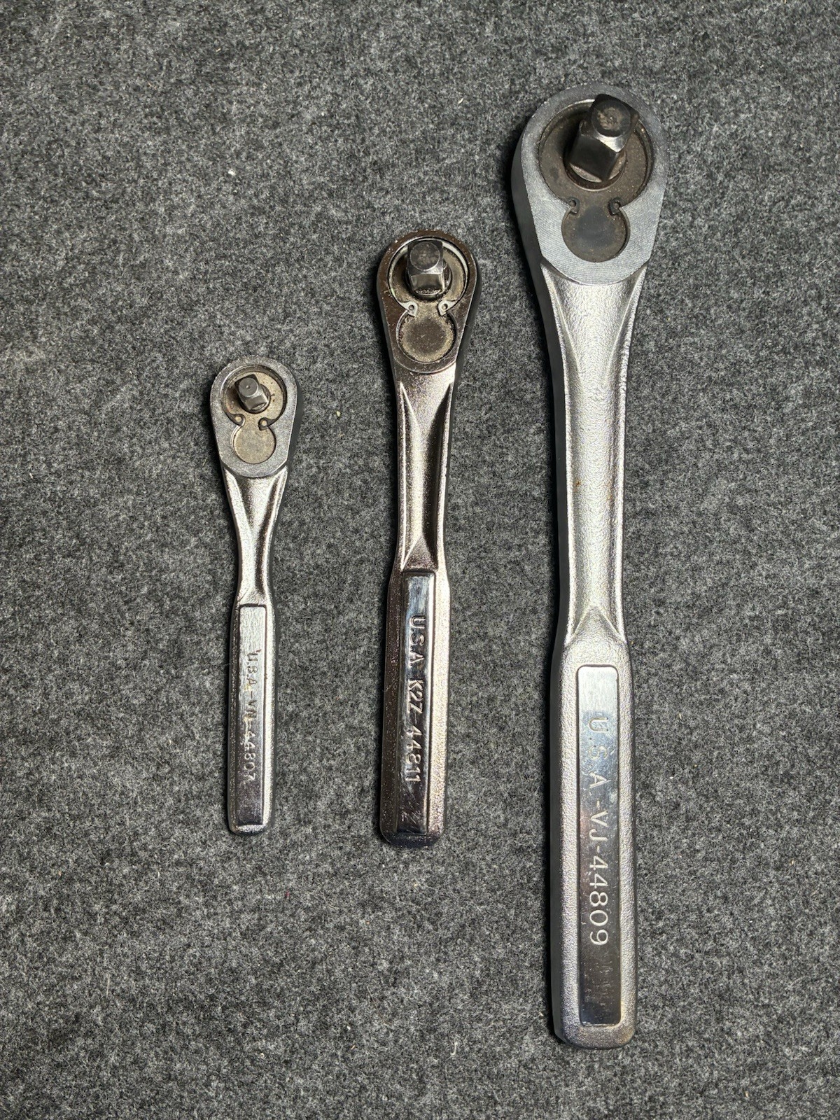 CRAFTSMAN *USA* 1/4″, 3/8″, & 1/2″ DRIVE 3-PIECE RATCHET SET 44807, 44811, 44809