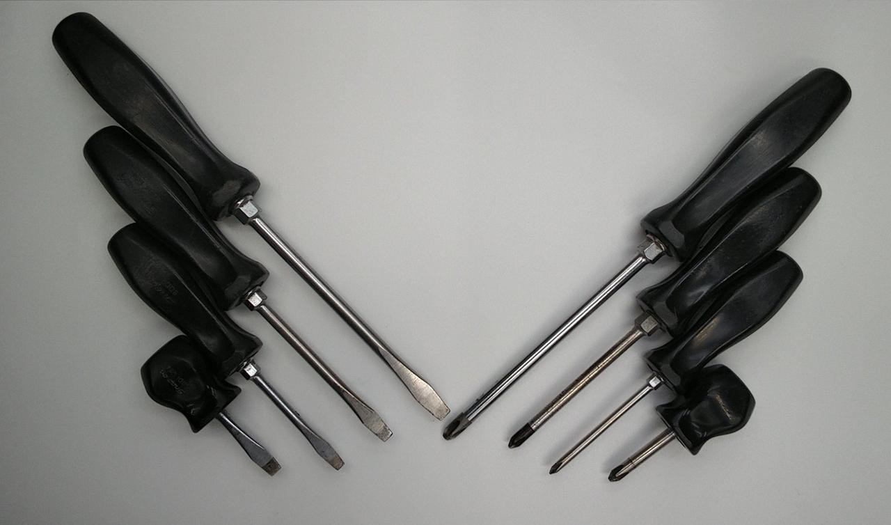 Snap-on Screwdriver set of 8 Black