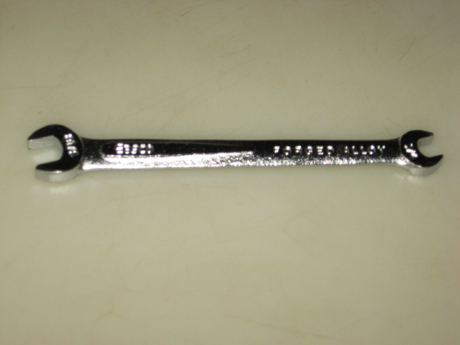 NEW 1/4″ X 5/16″ OPEN END WRENCH, SATIN FINISH, USA, EASCO # 61110