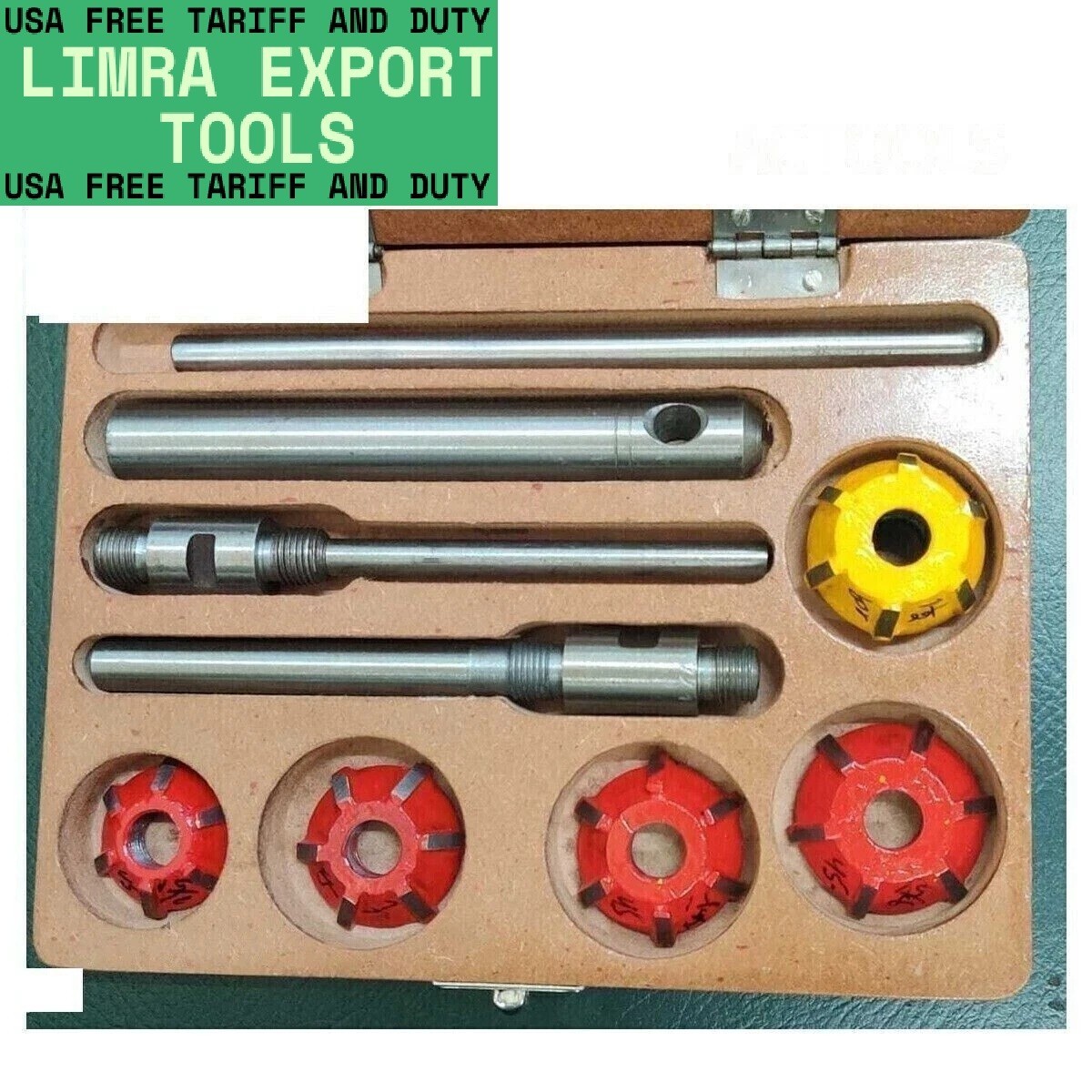 4Carbide Tipped Valve Seat Face Cutter Set Of 5 Pcs Kit Piece Cutters