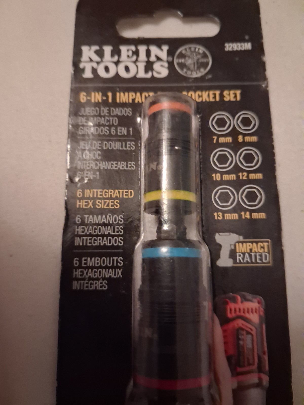 Klein Tools 6-in-1 Metric Impact Flip Socket Set (Model 32933M