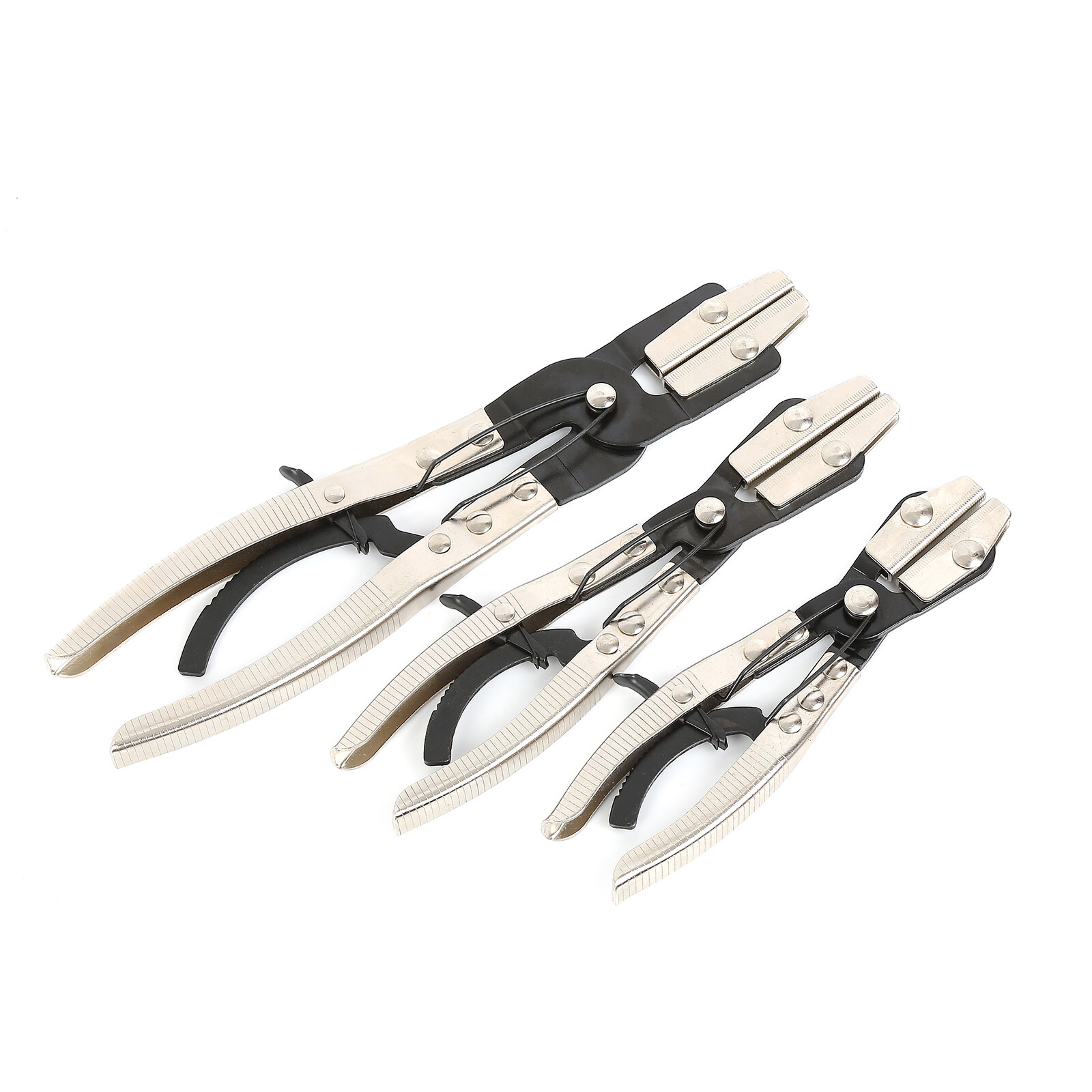3pcs Ratcheting Hose Pinch Off Pliers Set, 8″ 10″ 12″ Car Hose Fuel Pinch Pliers