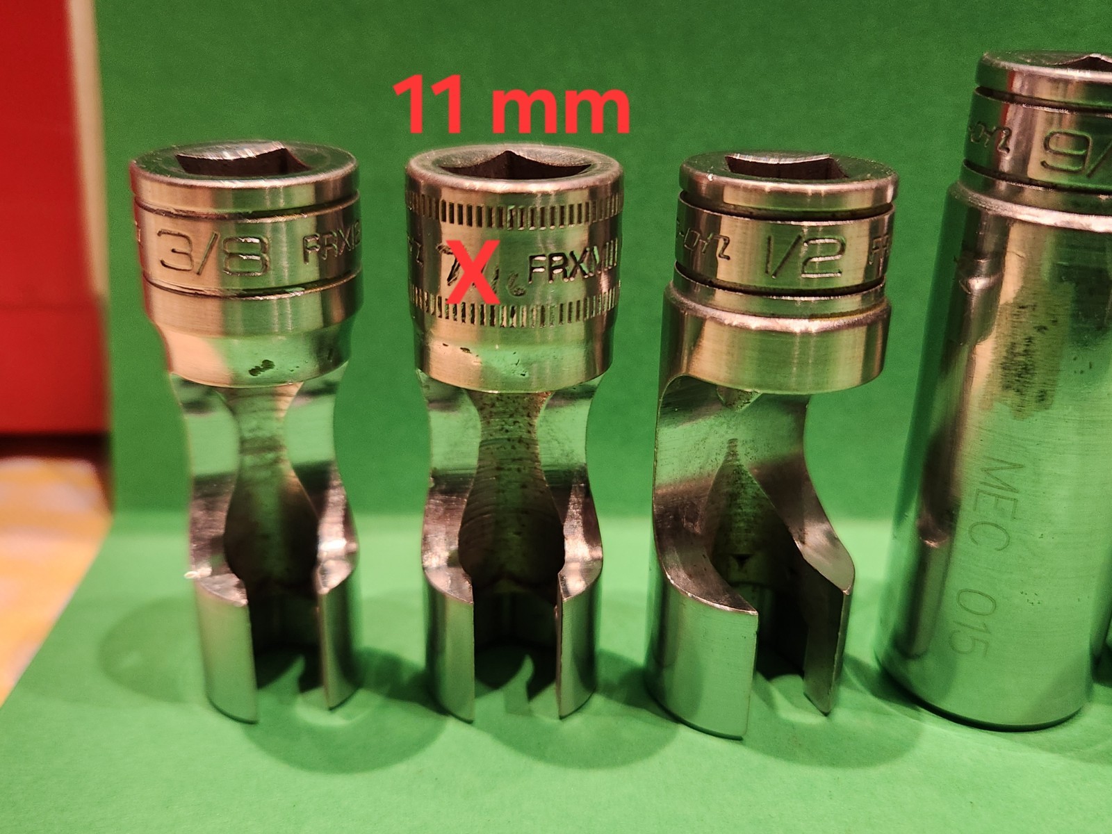 Snap On 7pc 3/8″ Dr. 6-Pt. Deep Flare Nut SAE Socket Set 3/8″-3/4″ 207FRX READ