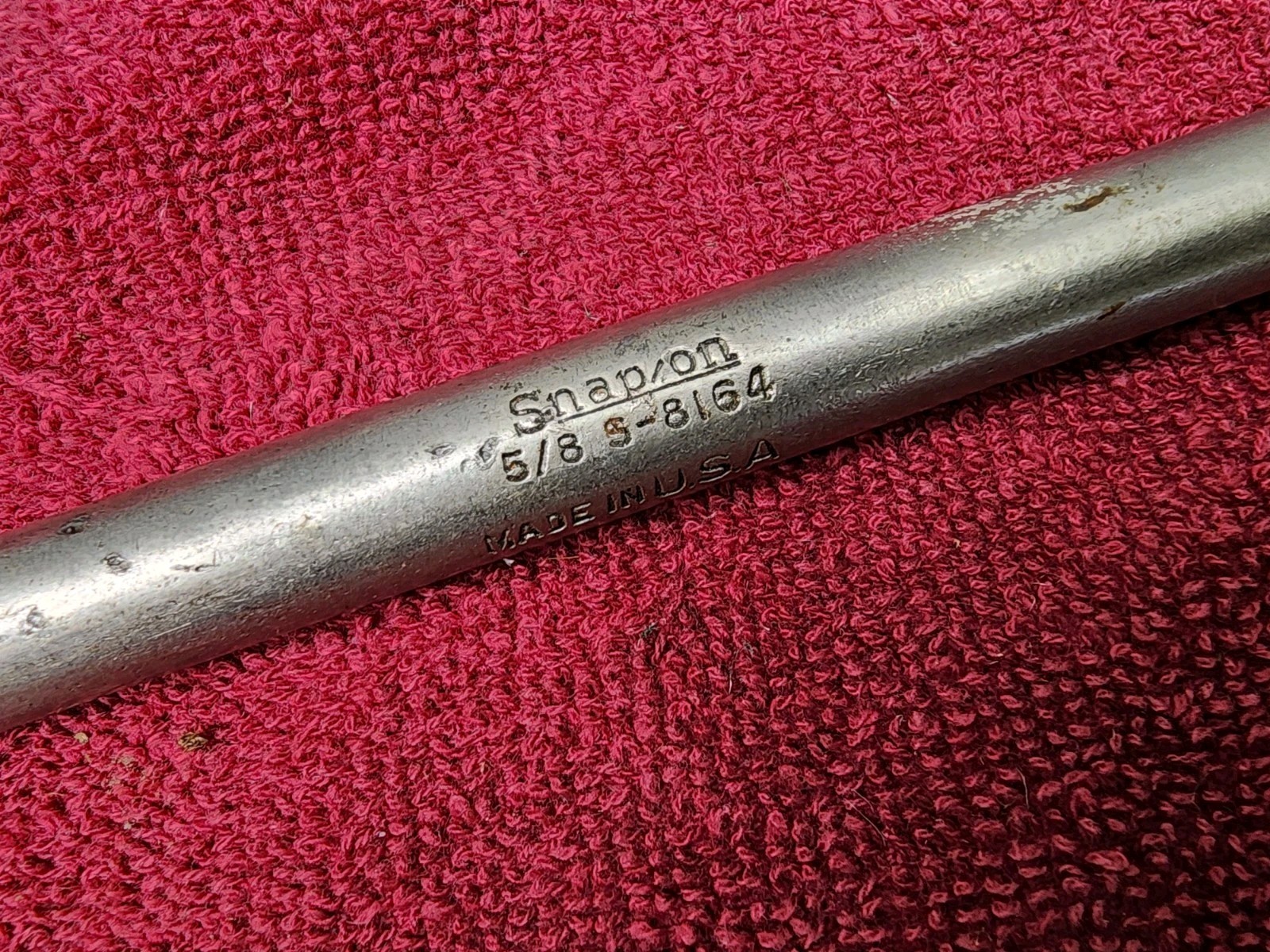 Snap-on Starter & Head Bolt Obstruction Box End Wrench S-8164-A 5/8″ USA