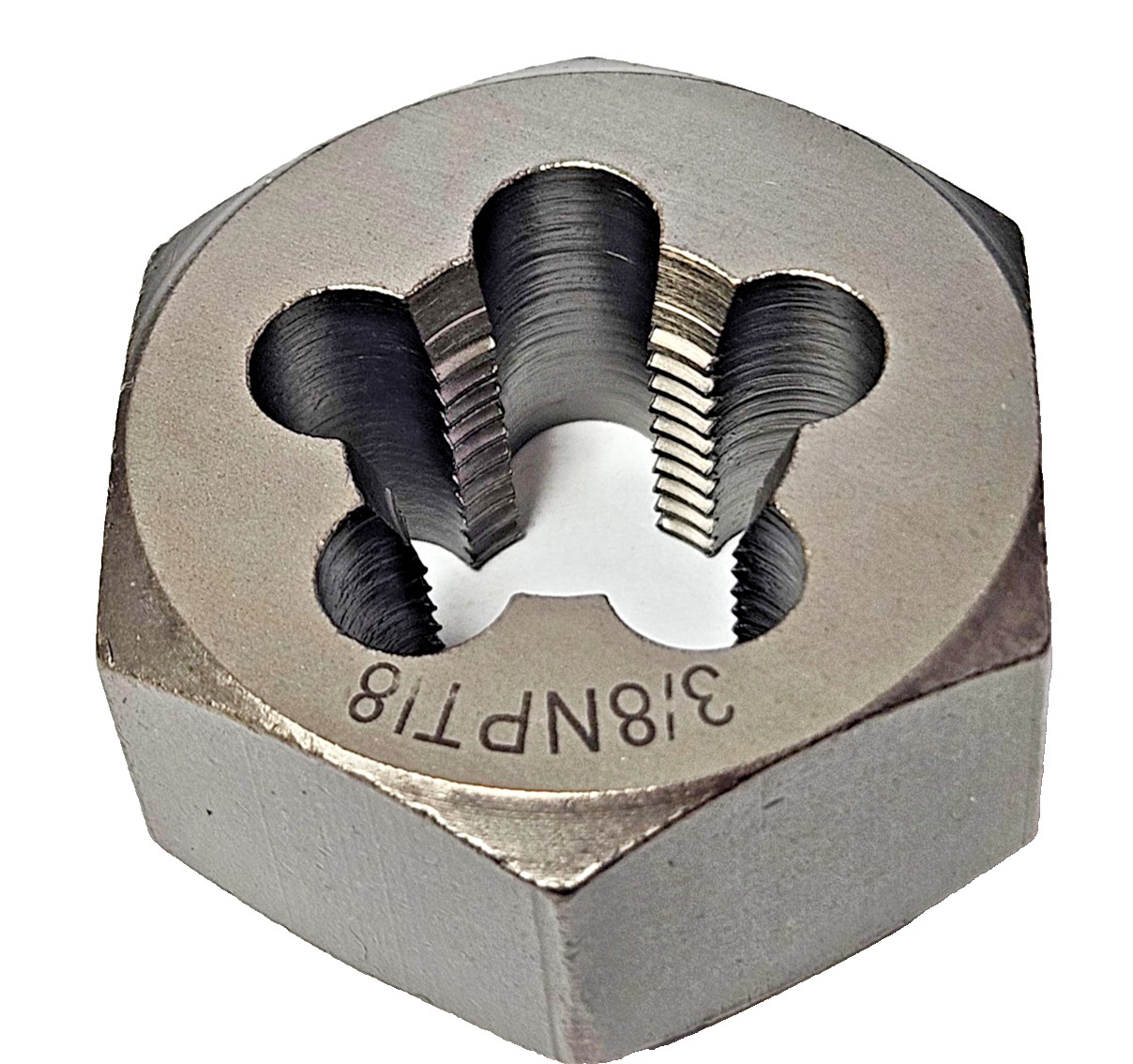 7404 Irwin 3/8-18 NPT Taper Pipe Hex Die Hanson 7404 USA 1-7/16 HEX
