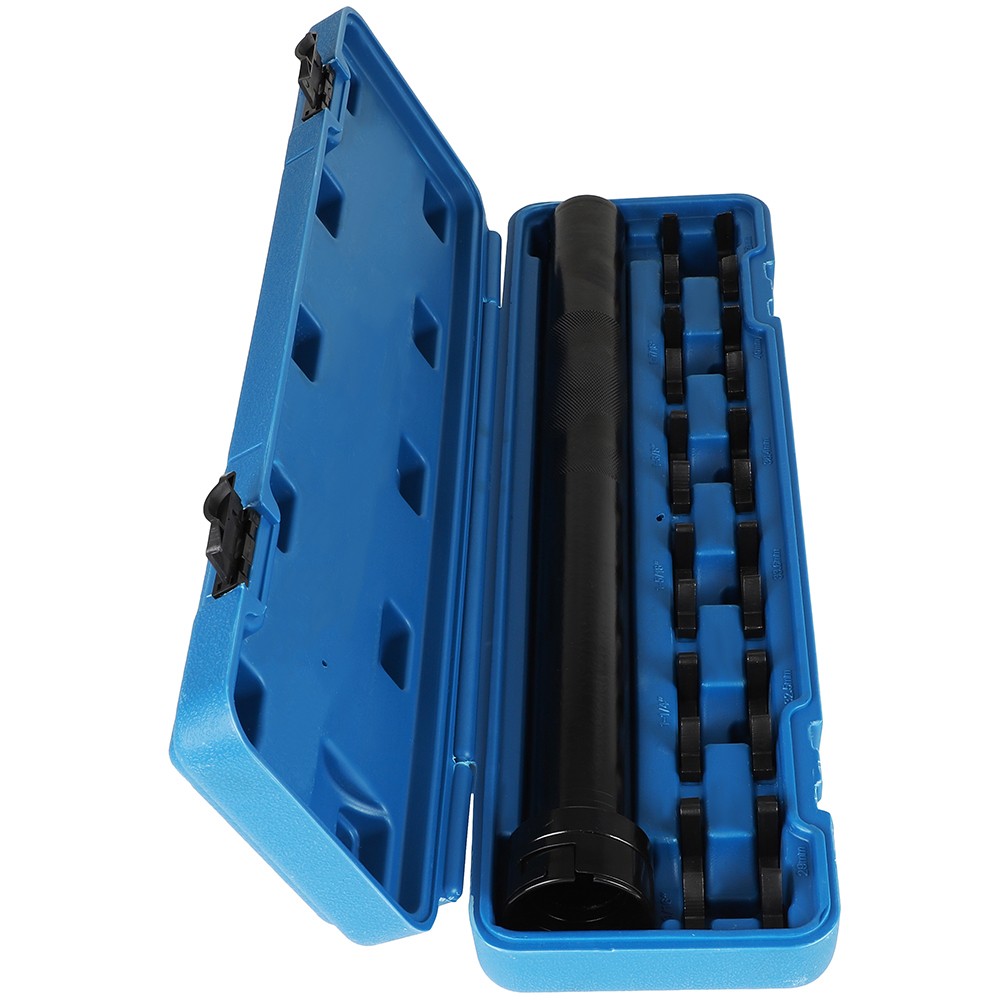 Master Inner Tie Rod Removal and Installation Tool Set with 12 Crowfoot Adapters