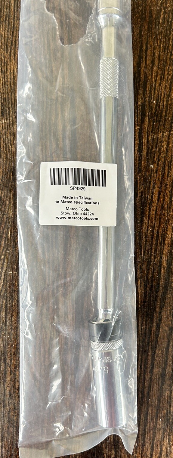 MATCO TOOLS SP4929 11-INCH LONG 5/8″ SWIVEL SPARK PLUG SOCKET
