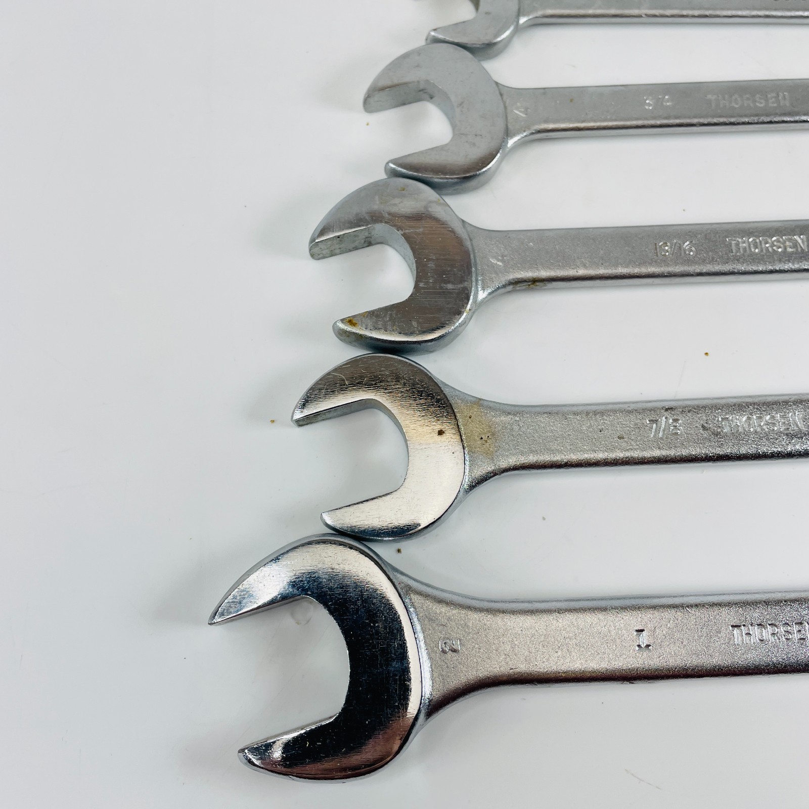 8 VTG Thorsen Double Open End Wrench Set 3/8″– 1″ USA Vintage Tools 3012-3030