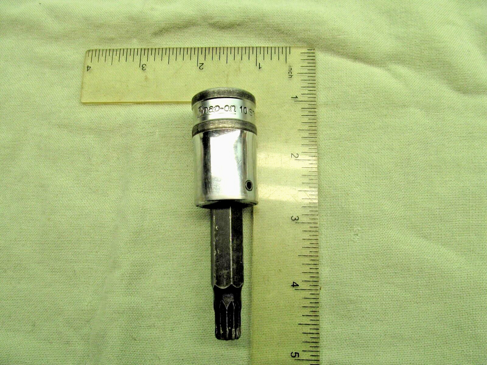 Vtg Snap-on STSM10B 1/2″ Dr 10mm Triple Square Long Torx Bit Driver Socket USA