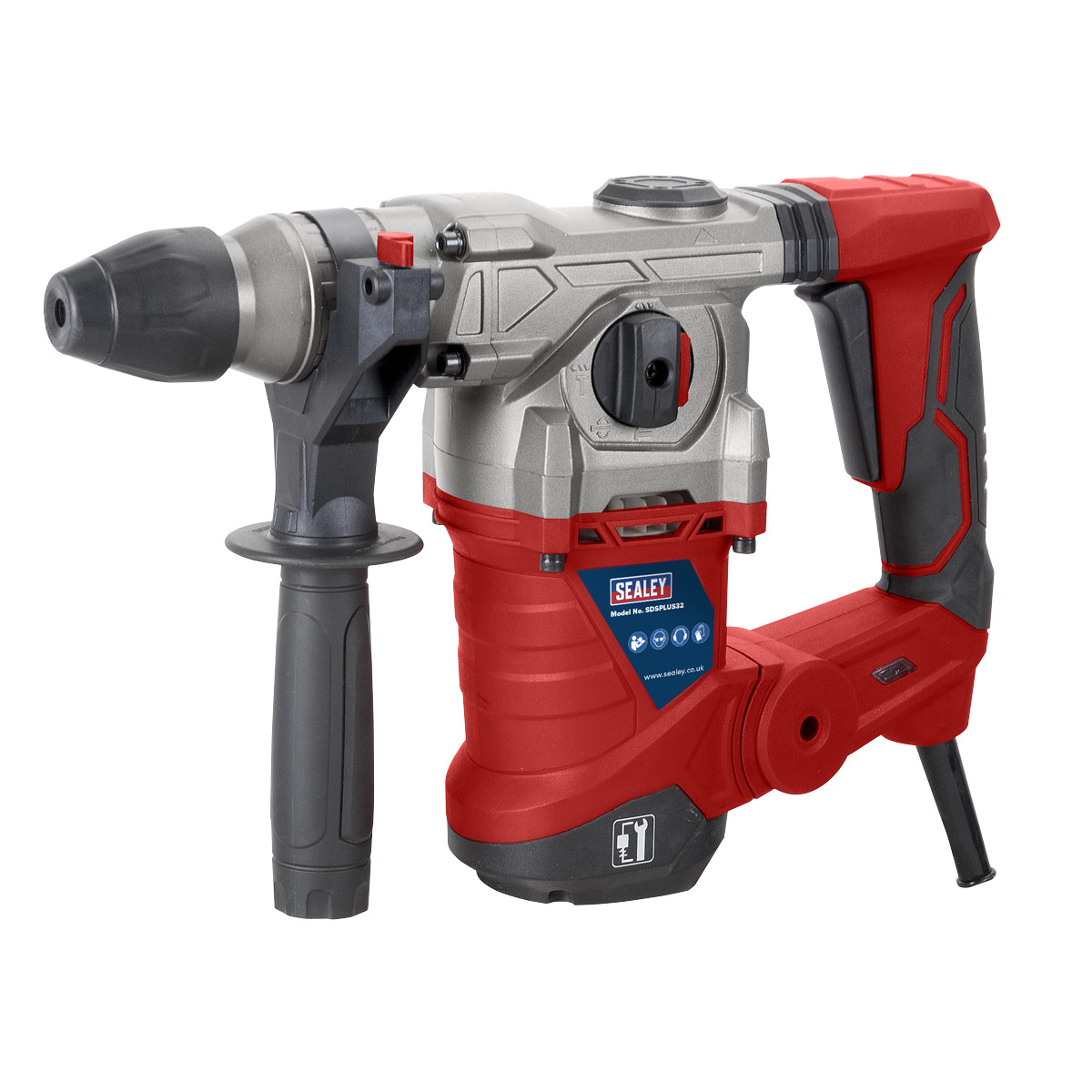 Sealey SDSPLUS32 Rotary Hammer Drill SDS Plus 32mm 1500W/230V STP24
