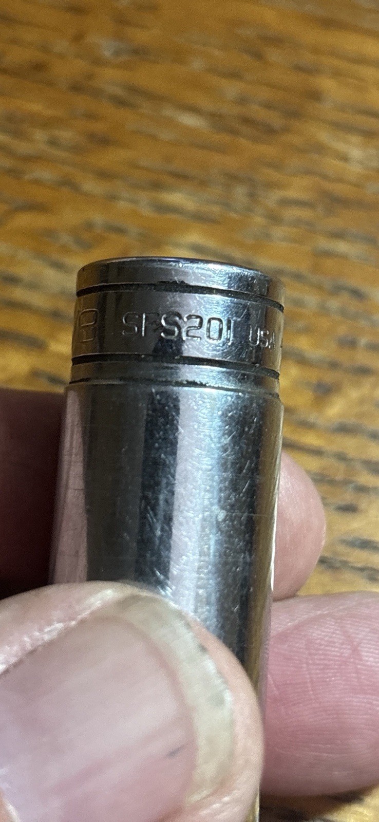 Snap On Tools SFS201 3/8” Drive 5/8” 6 Point Socket & Ppm410 Pipe Plug Socket