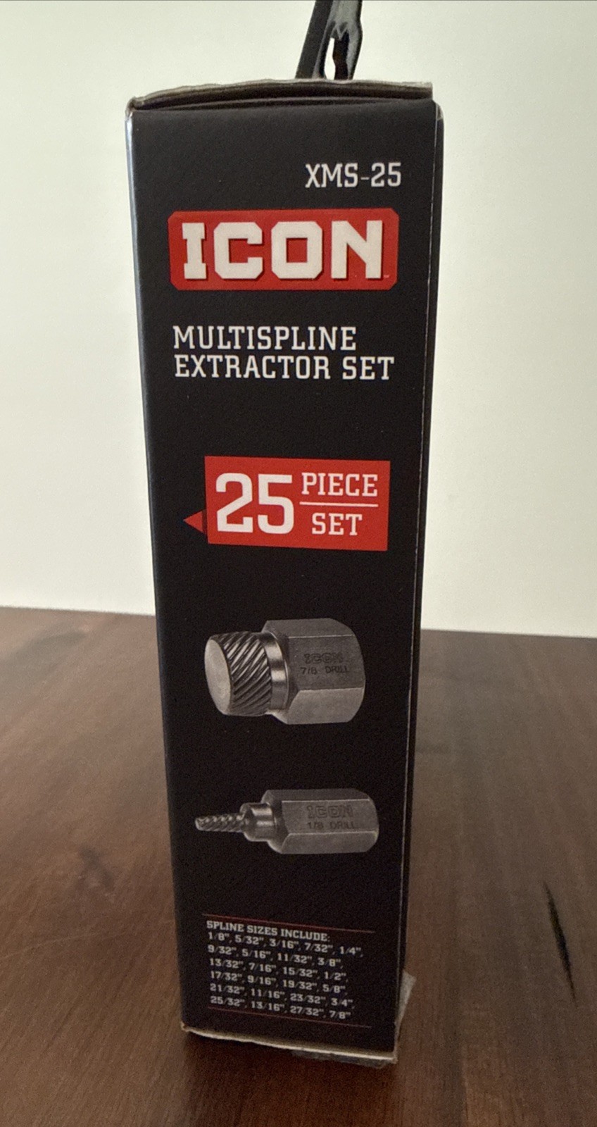 NEW Icon Multispline Screw Extractor Set, 25-Piece XMS-25 58699