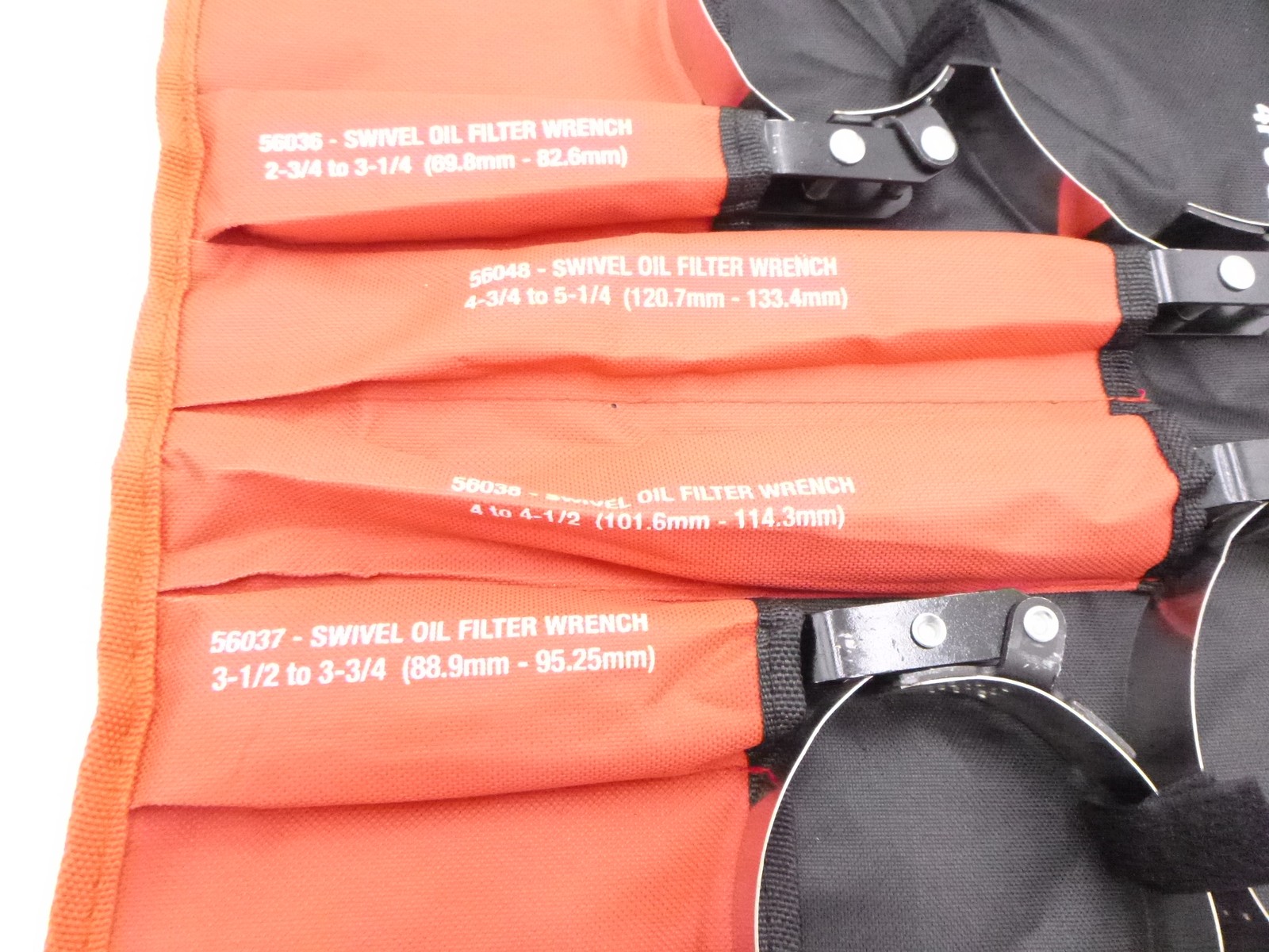 4-Piece ARES 56065 Swivel Oil Filter Wrench Set w/ Storage Pouch