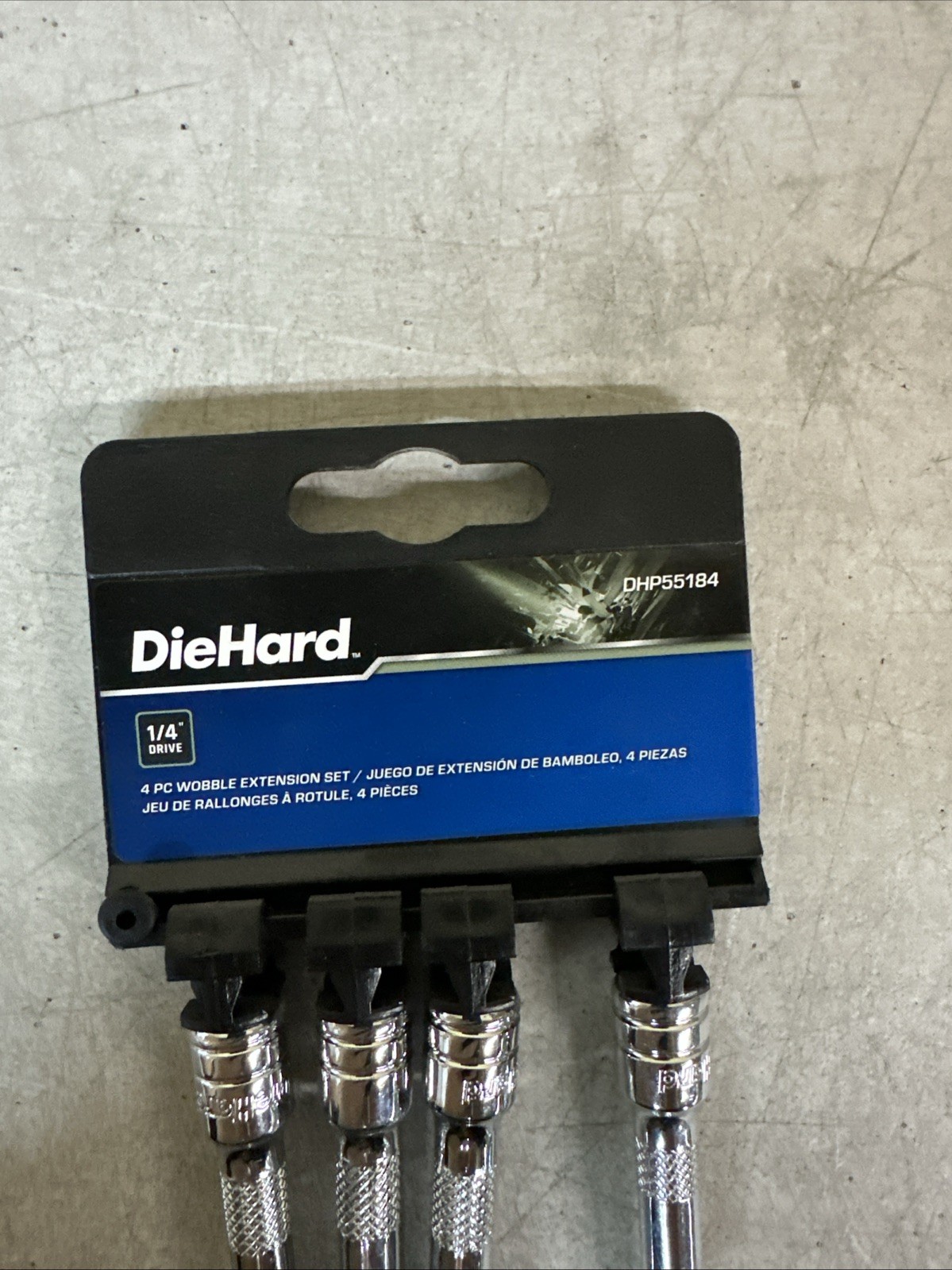 NEW DieHard 4pc Wobble Extension Set 1/4” Drive PN: DHP55184