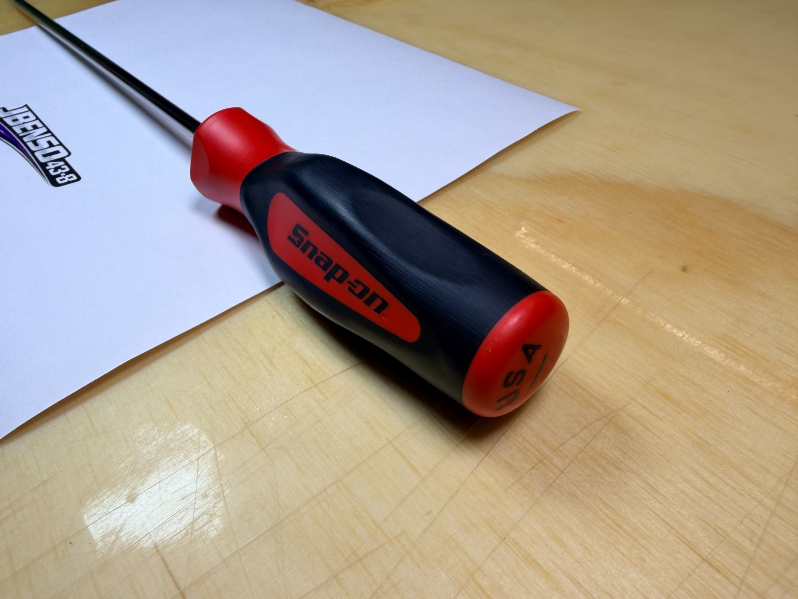 Snap-on Tools USA NEW RED 7/32″ Soft Grip Flat Cabinet Tip Screwdriver SGD4120BR