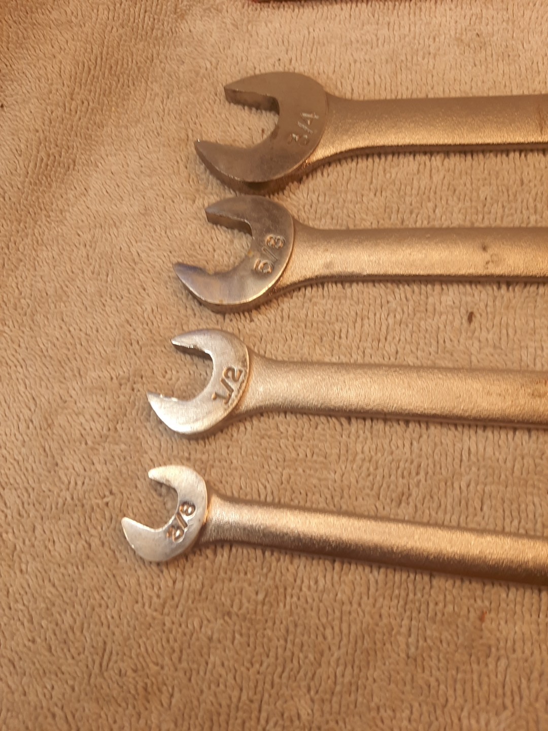 Vintage Craftsman 4pc SAE Tappet Wrench Set -V- 44475. 44474, 44473, 44472, USA