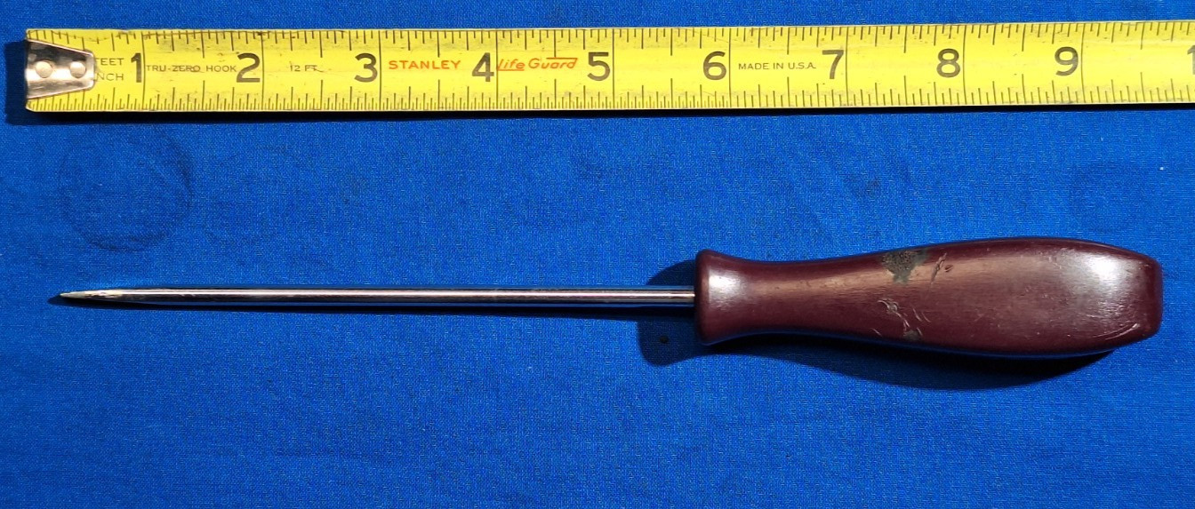 Vintage Maroon Handle Matco tools SDMC6 9-1/2″ long 3/16″ flat blade screwdriver