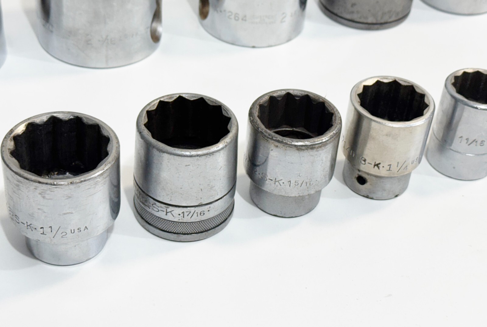 Armstrong SK 3/4″ 1″ Drive Socket set 2 3/8″ – 3/4″ –Lot of 15 Pcs Huge set New