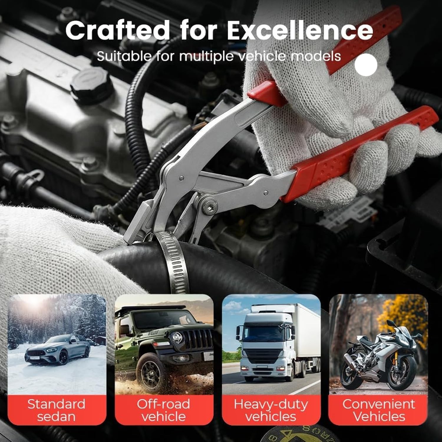 Car Clip Pliers, Panel Clip Removal Tool, Damage-Free Interior & Exterior Disass