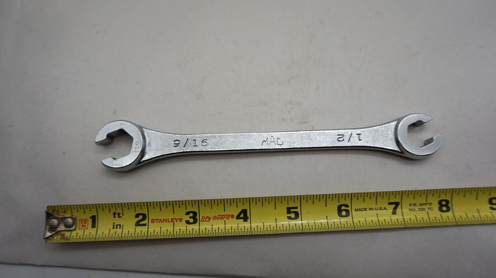 MAC Tools USA OHB1618 SAE Open End Flare Nut Line Wrench – 1/2″ & 9/16″