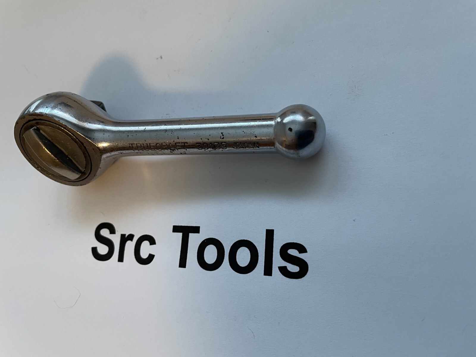 TrueCraft Tools 3/8″ Drive Chrome 4″ Stubby Ratchet 30135
