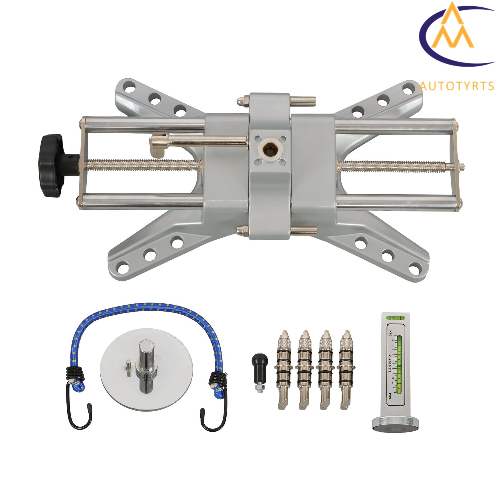 3D DSP Camber Caster Gauge Wheel Alignment Rack Tool For 11» to 25» Rim Clamp