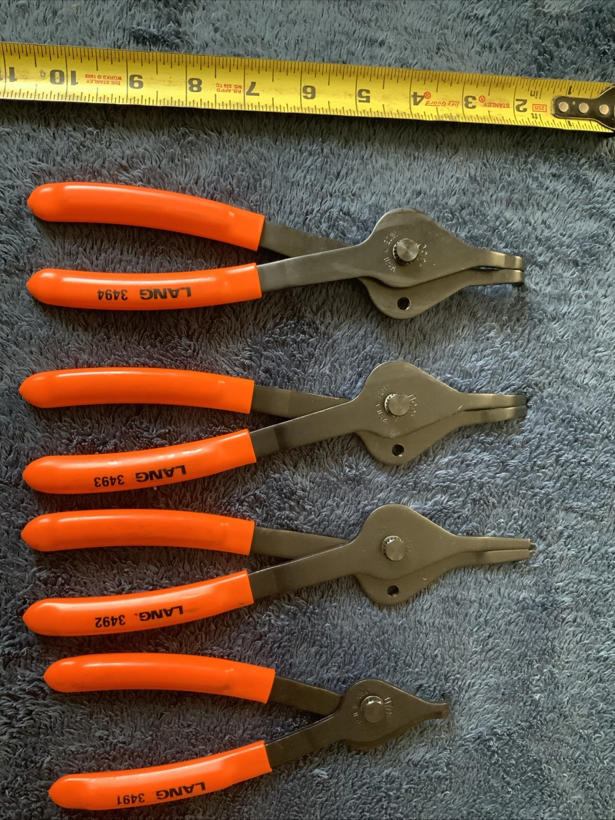 Lang Snap Ring Pliers Set, Orange, 11pc….
