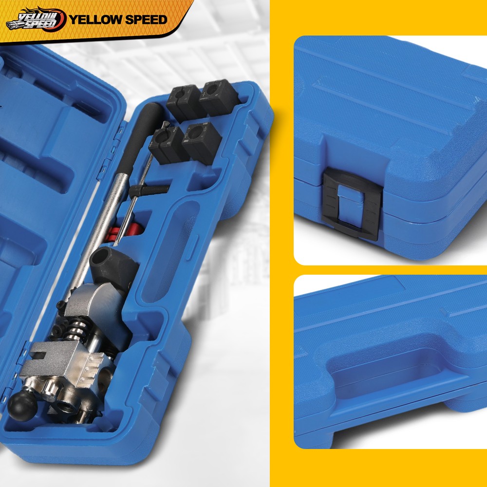 Brake Pipe Flaring Tool Kit 45 Degree Flare Tubing Tool Set with Storage Case