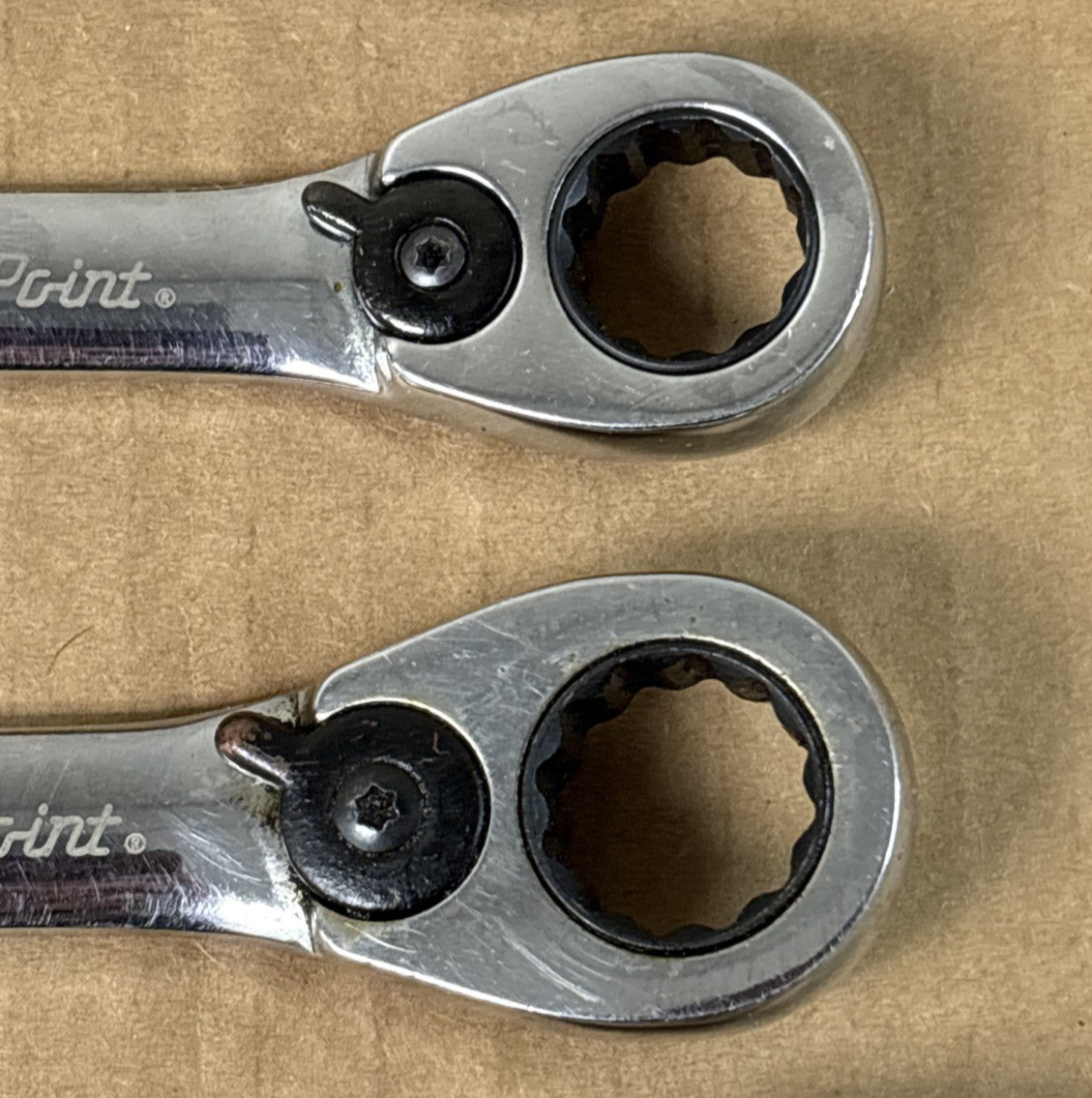 Blue Point Tools Reversible Short Stubby Ratcheting Combination Wrench Set of 7