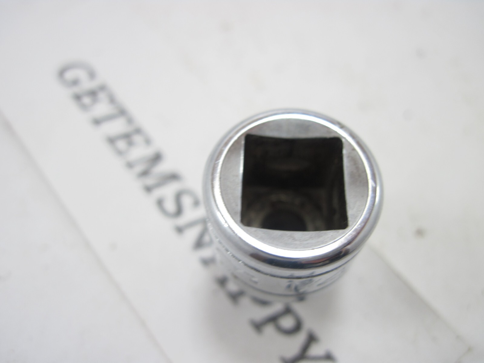 Snap On 3/8″ Drive 1/4″ Shallow 6pt SAE Socket FS081 NICE