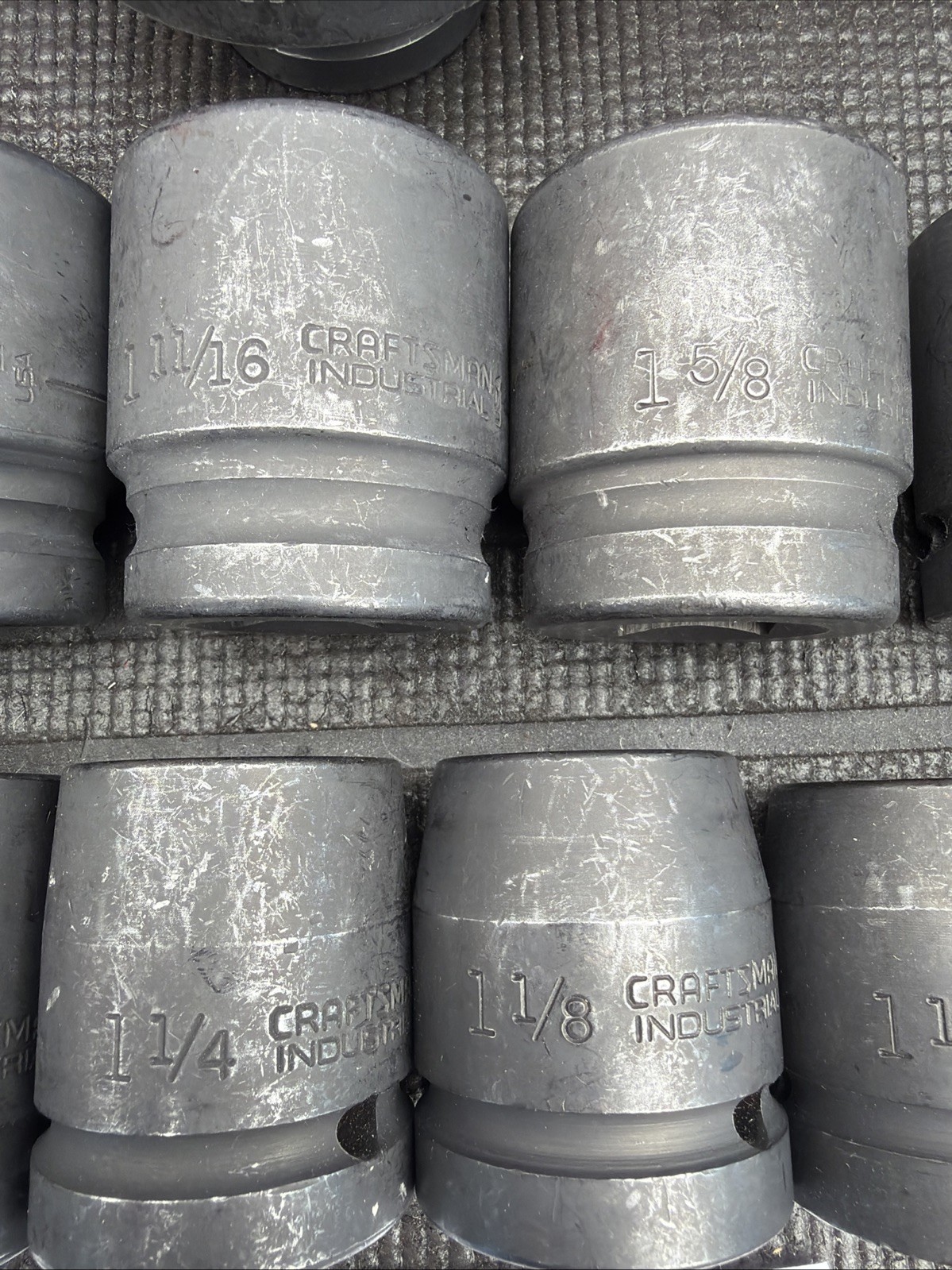 Rare Sears Craftsman Industrial 13pc Impact Socket Catalog Set 1”Drive 31215 Nos
