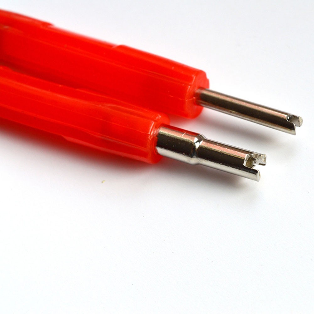 Red Silver Wrench Pneumatic Valve Core Extractor Motorcycle Truck Repair Tools