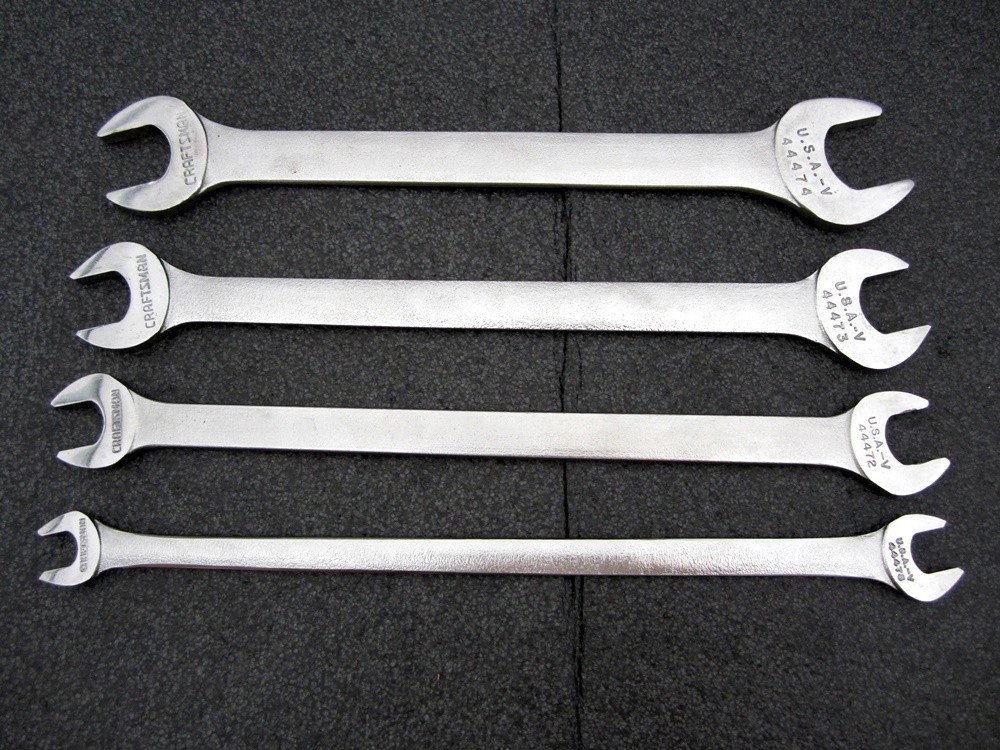 Vintage Craftsman 4pc SAE Tappet Wrench Set -V- Made in USA