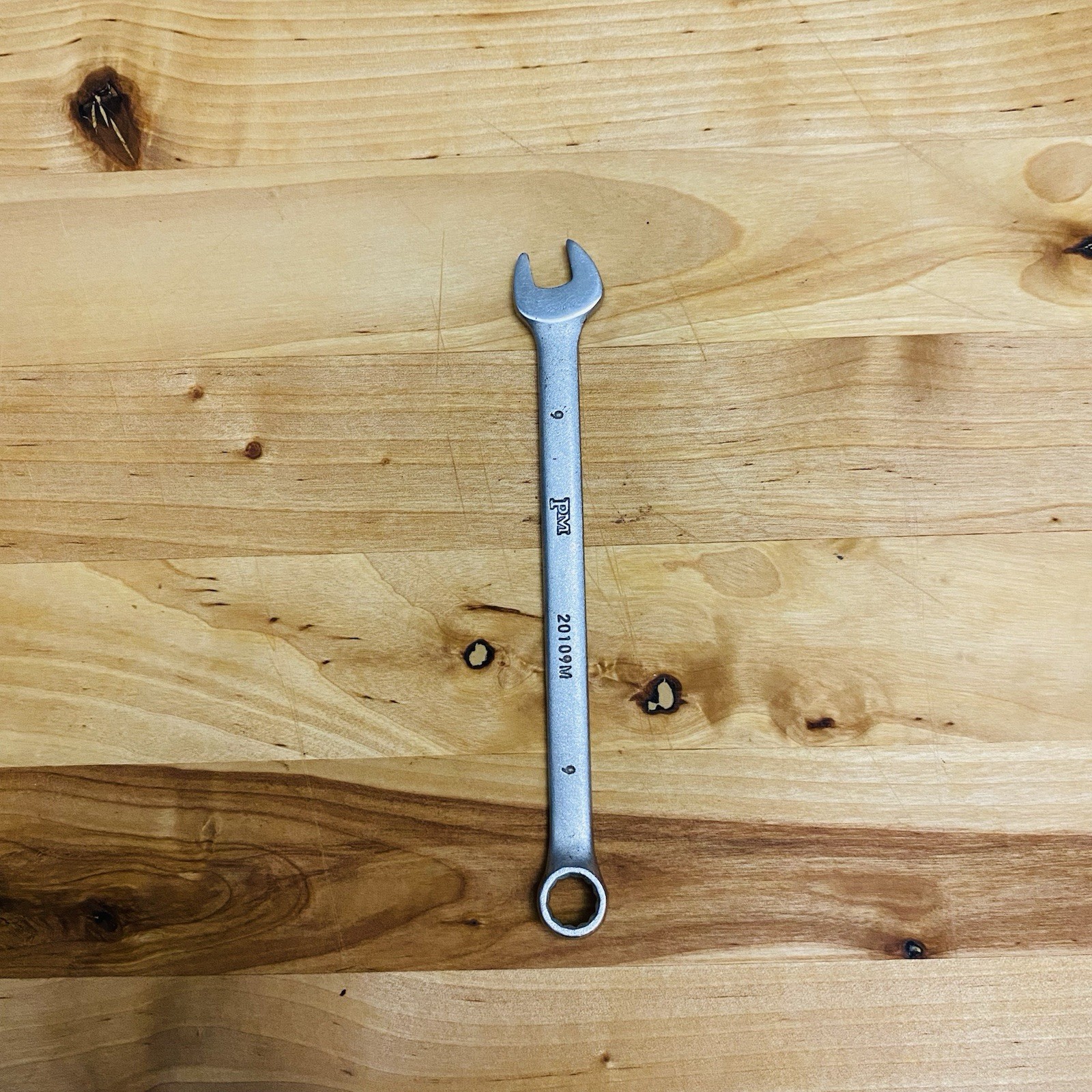 Vintage Popular Mechanics 20109M CR-V 9mm Metric 12 Point Combination Wrench