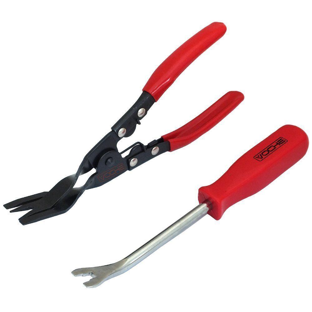 Car Door Card Panel Trim Clip Removal Pliers & Upholstery Remover Pry Bar Tool