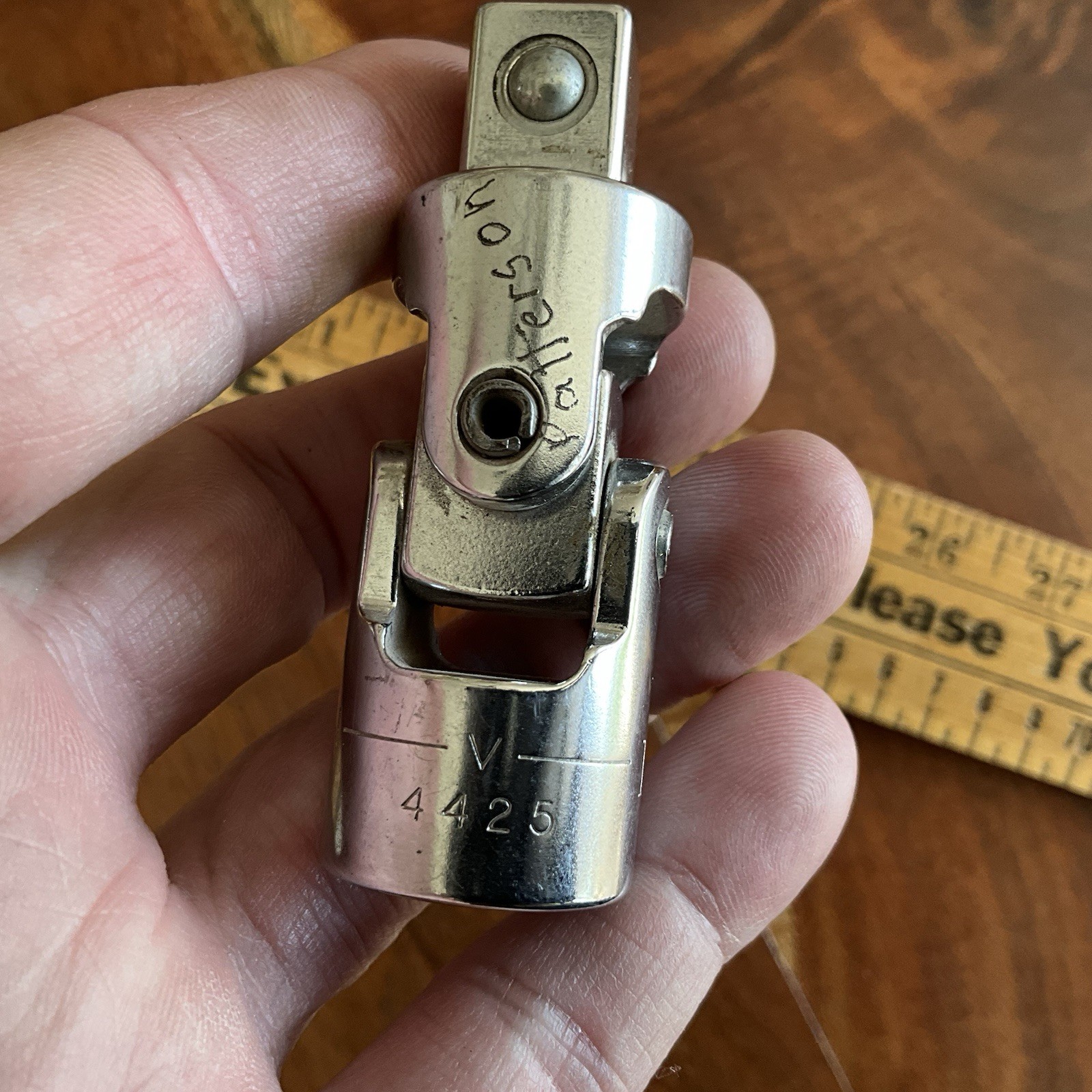 Vintage Craftsman 1/2″ Drive Universal Joint Swivel Extension Socket -V- 4425